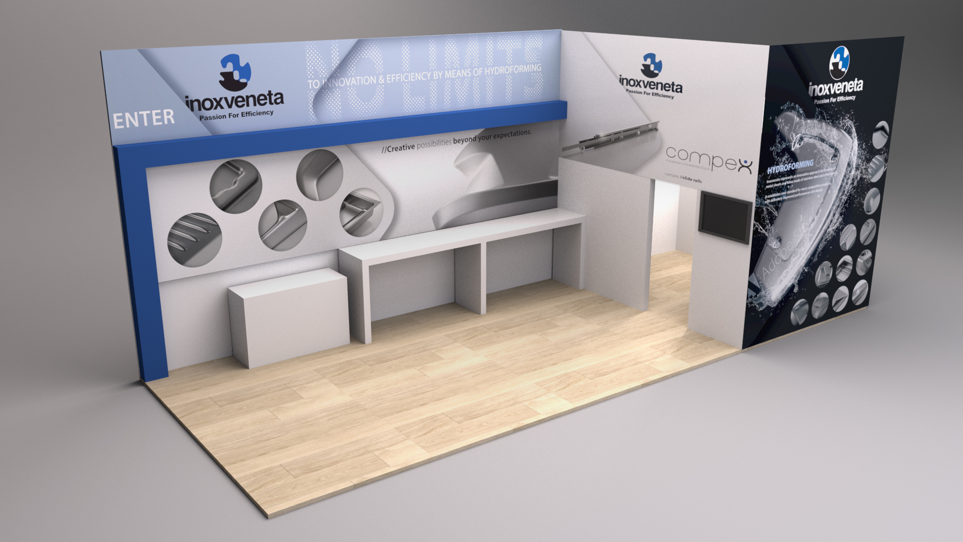 Il progetto del nostro stand alla fiera Host 2019 a Milano (18-22 Ottobre)
